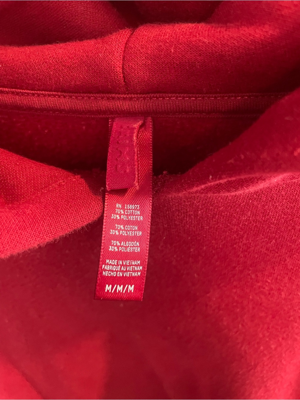 SKIMS Red Women's Cropped Hoodie - Picture 2 of 2